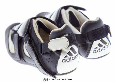 Adidas Black and White Classic Cycling Shoes NOS 42 2/3 - Steel Vintage Bikes