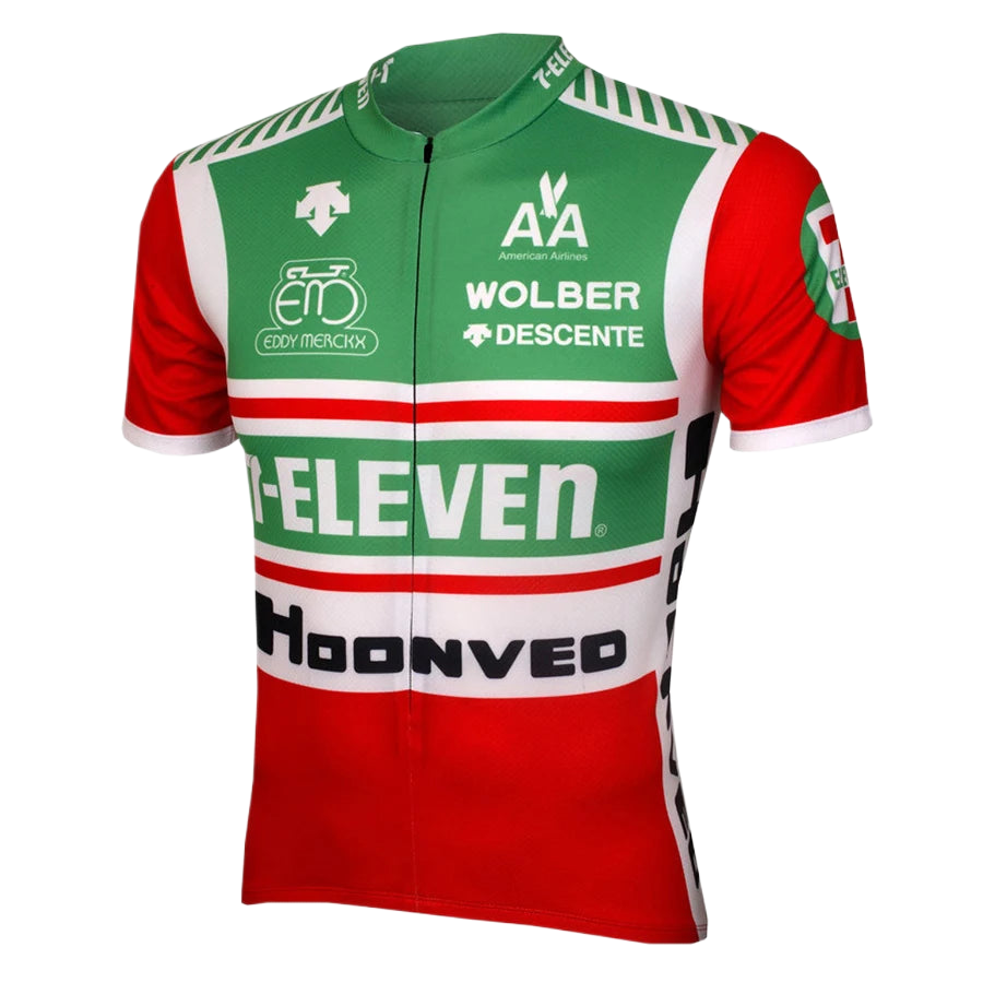 Team 7-Eleven Hoonved Iconic Retro Style Cycling Jersey