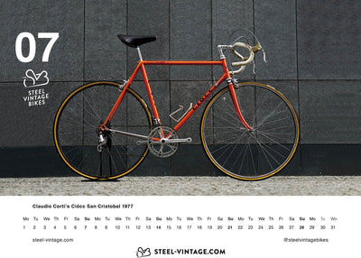 Vintage Bikes Small Wall Calendar 2024 - Steel Vintage Bikes