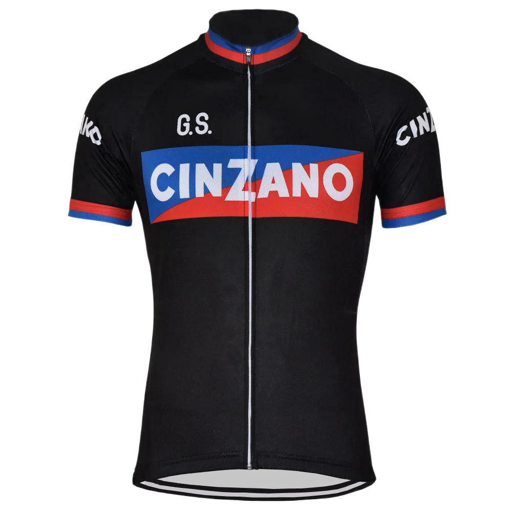 Team Cinzano Iconic Retro-Stil Radfahren Jersey