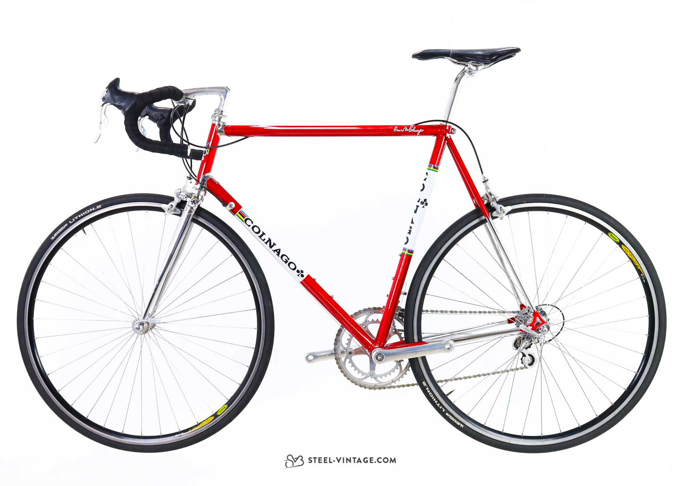 Colnago Master Vélo rouge Piu Saronni des années 1990 