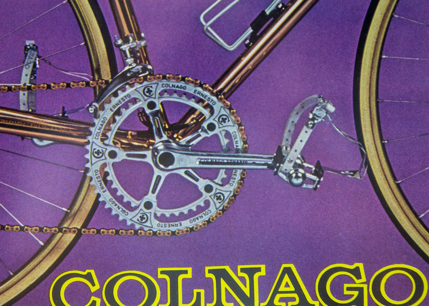 Original Colnago Oro mexicain plaqué or 18 carats pour Eddy Merckx 1979