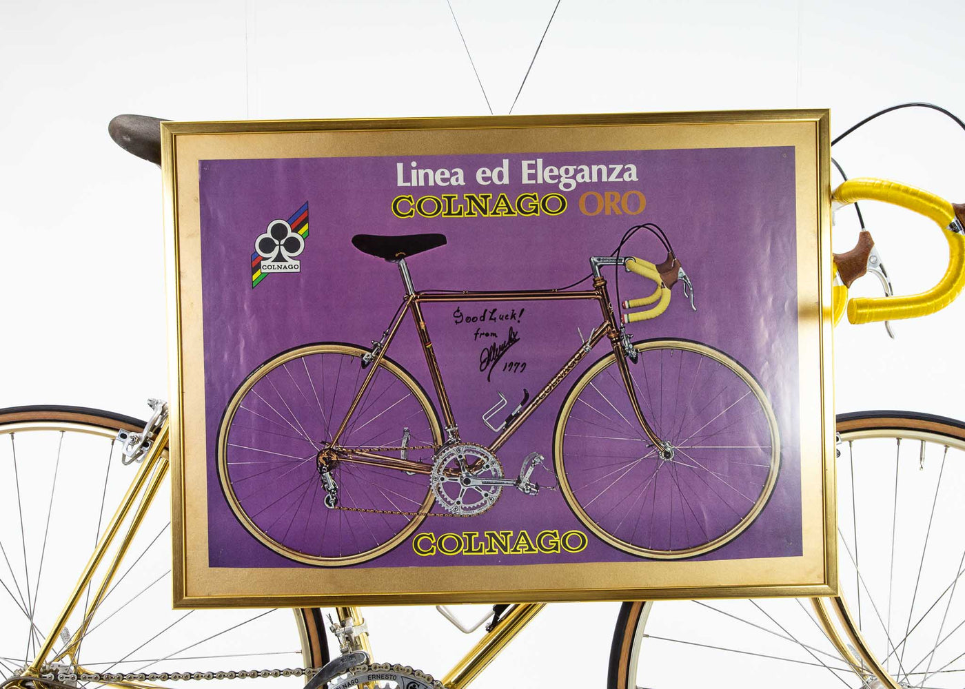 Original Colnago Oro mexicain plaqué or 18 carats pour Eddy Merckx 1979