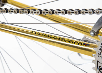 Original Colnago Oro mexicain plaqué or 18 carats pour Eddy Merckx 1979