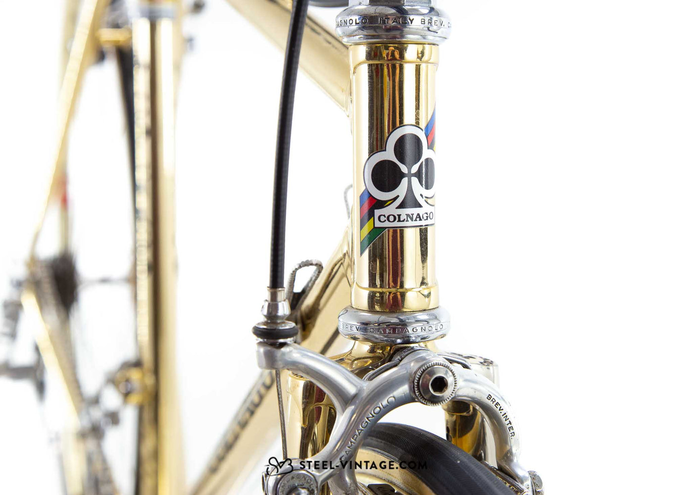 Colnago Super Oro 18 Karat vergoldetes Fahrrad