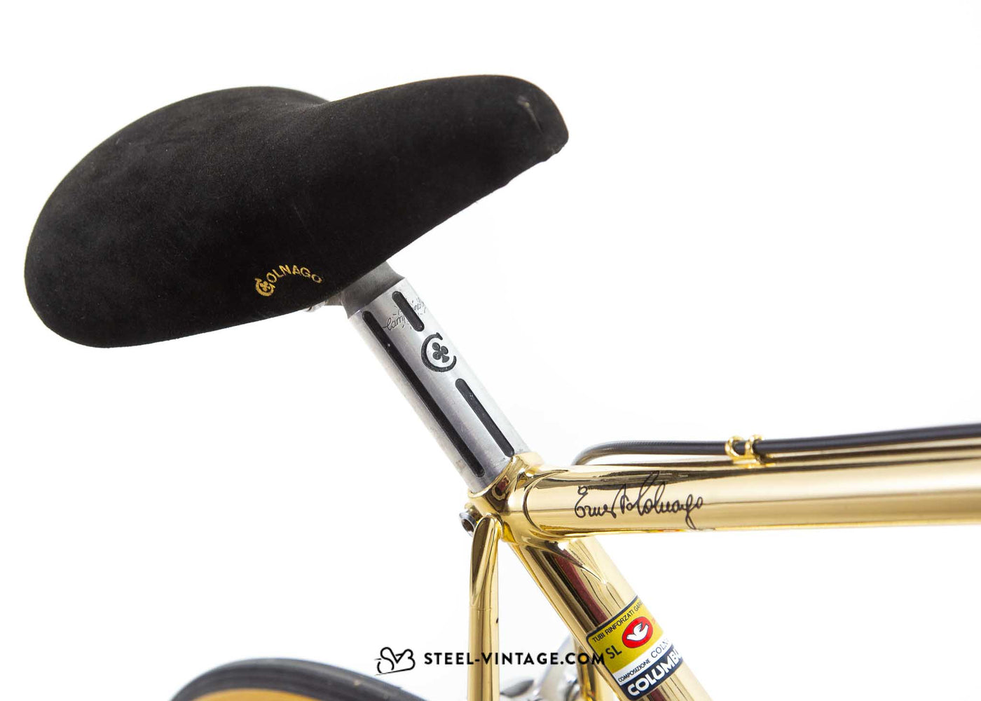 Colnago Super Oro 18 Karat vergoldetes Fahrrad