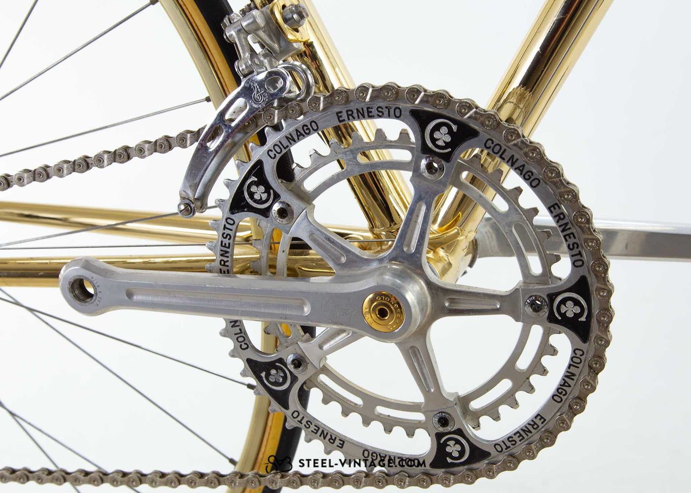 Colnago Super Oro 18 Karat vergoldetes Fahrrad