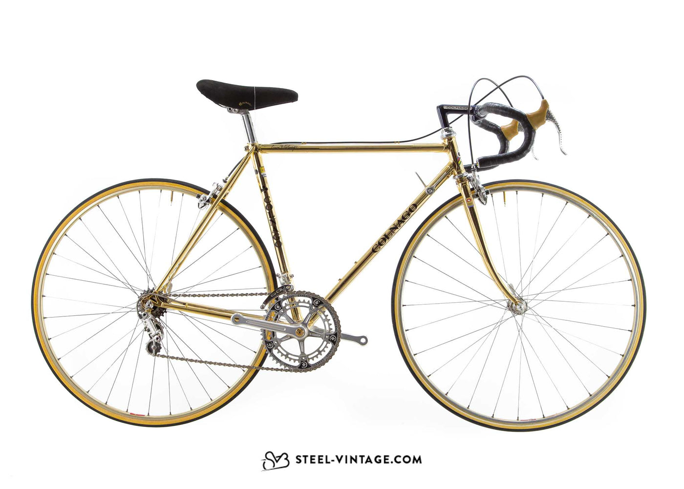 Colnago Super Oro 18 Karat vergoldetes Fahrrad