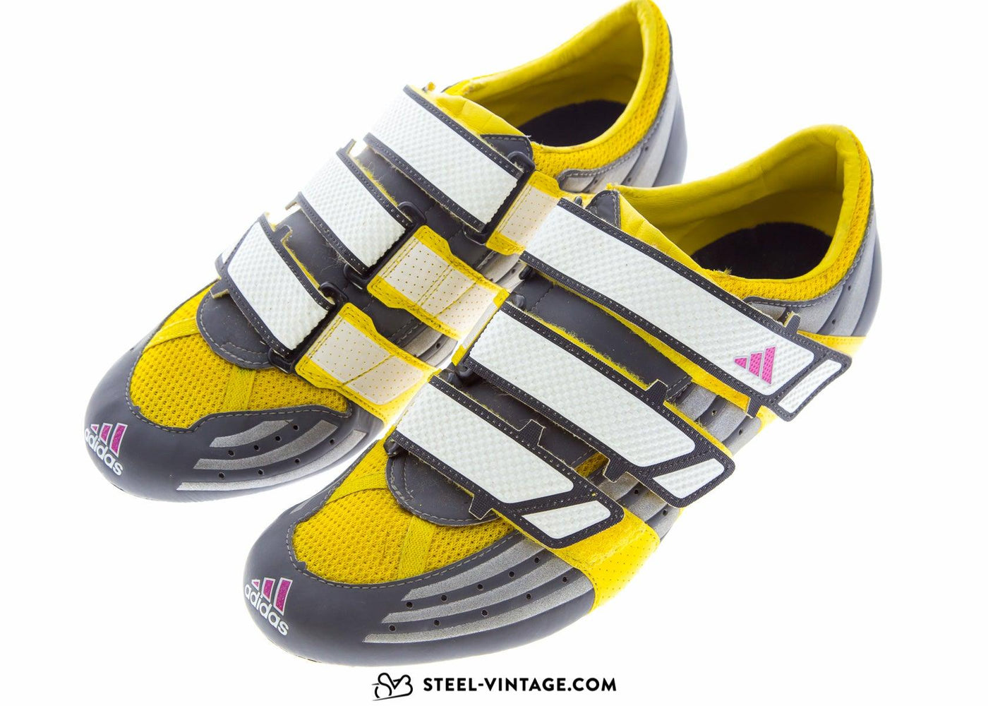 Adidas Adistar Road TT Yellow Cycling Shoes NOS | Steel Vintage Bikes