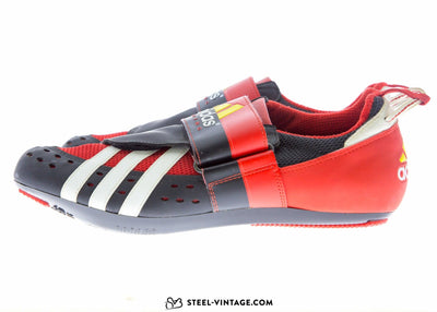 Adidas Tridynamic Red and Yellow Cycling Shoes NOS 42 2/3 - Steel Vintage Bikes