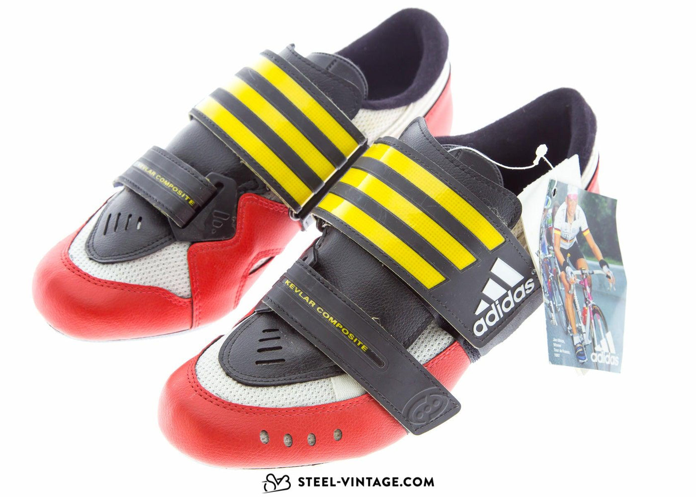 Adidas Vuelta II Cyling Shoes 1990s 40 2/3 - Steel Vintage Bikes