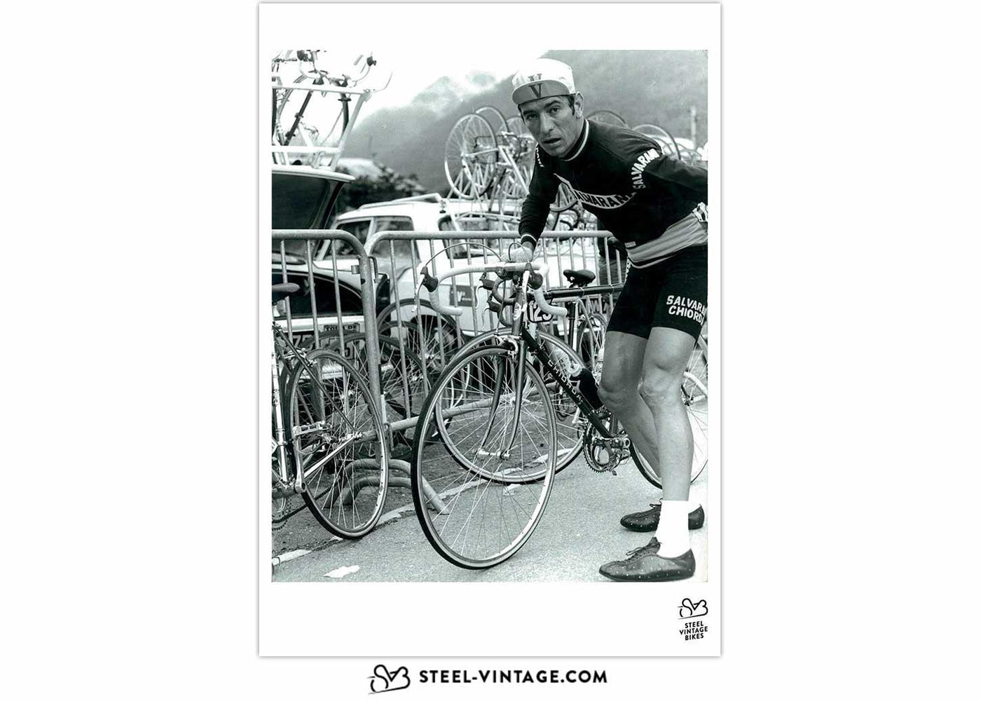 Art Print Felice Gimondi 1970 - Steel Vintage Bikes