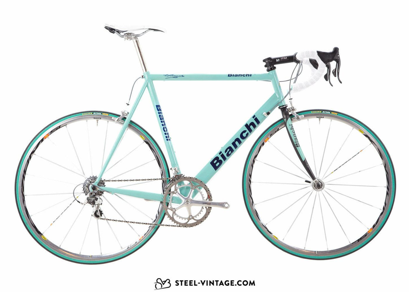 Bianchi Titanium Celeste Road Bicycle 2000s | Steel Vintage Bikes