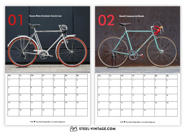 2025 Vintage Bikes Calendar