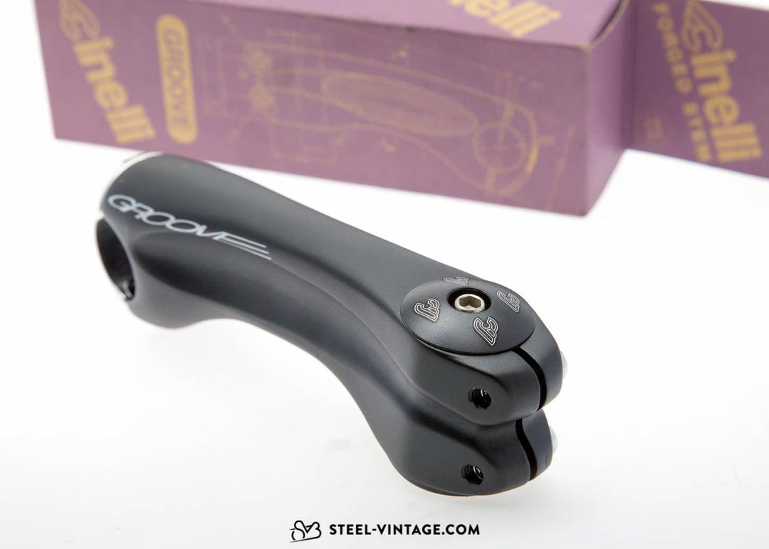 Steel Vintage Bikes - Cinelli Groove NOS Black Ahead Stem