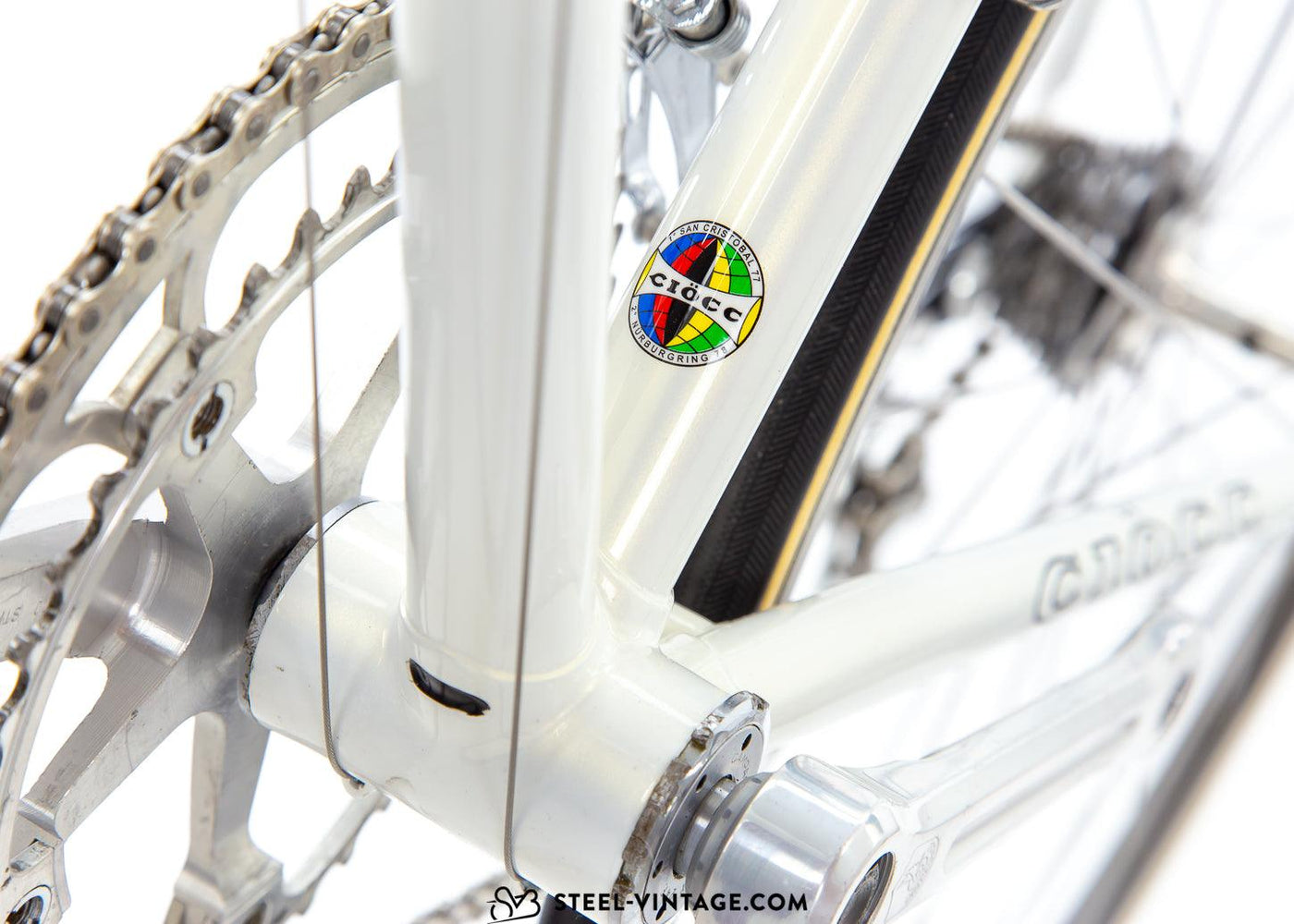 Ciöcc San Cristobal Classic White Road Bike 1980s - Steel Vintage Bikes