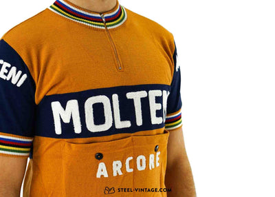 Classic Merino Wool Jersey Molteni Team - Steel Vintage Bikes