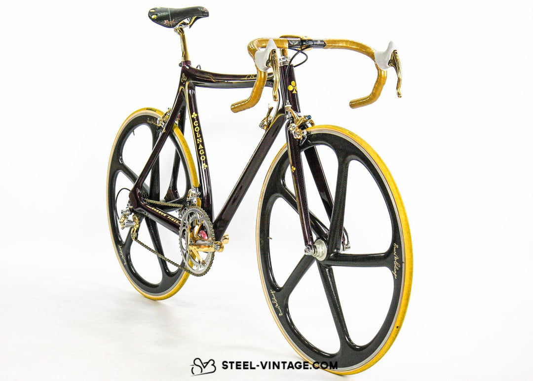 Steel Vintage Bikes - Colnago C35フェラーリ・ゴールド・コレクタブル・ロードバイク