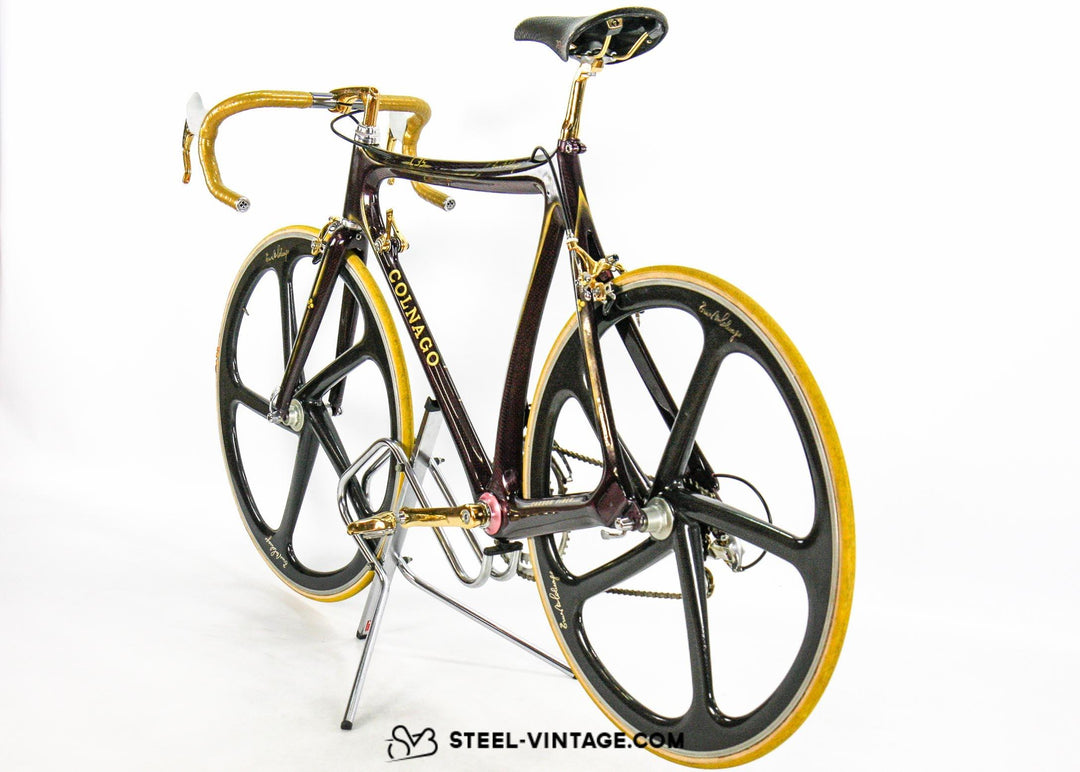 Steel Vintage Bikes - Colnago C35フェラーリ・ゴールド・コレクタブル・ロードバイク