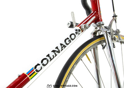 Colnago 超级萨罗尼红公路自行车 1980 年代