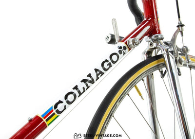 Colnago Super Saronni Red Road Bicycle 1980s - Steel Vintage Bikes