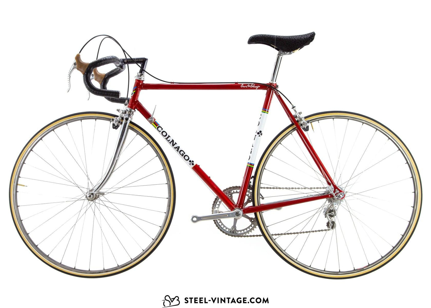 Colnago Super Saronni Red Road Bicycle 1980s - Steel Vintage Bikes