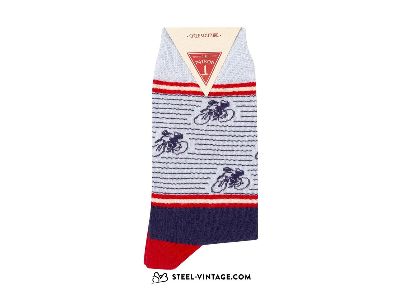 Vintage Cycling Socks Dark Blue - Steel Vintage Bikes