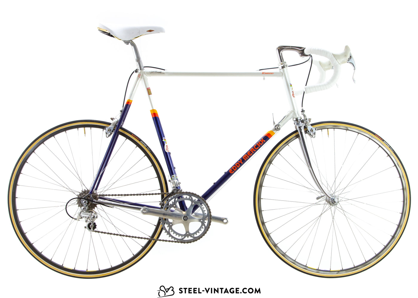 Eddy Merckx Corsa Extra 10 周年纪念公路自行车，1980 年代
