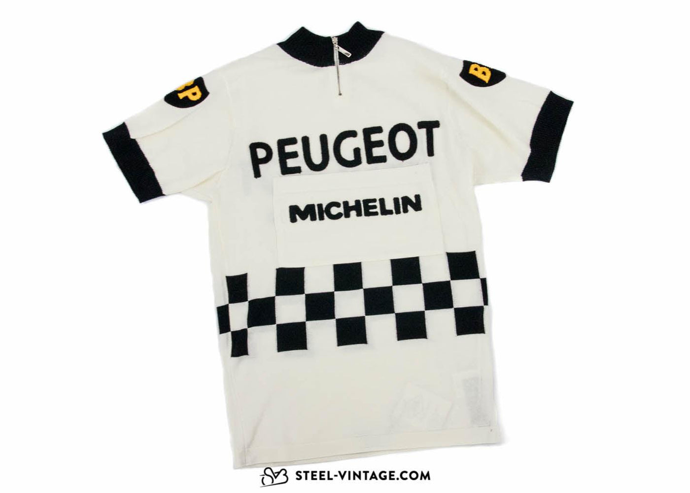 Extrafine Merino Wool Jersey Peugeot BP Team - Steel Vintage Bikes