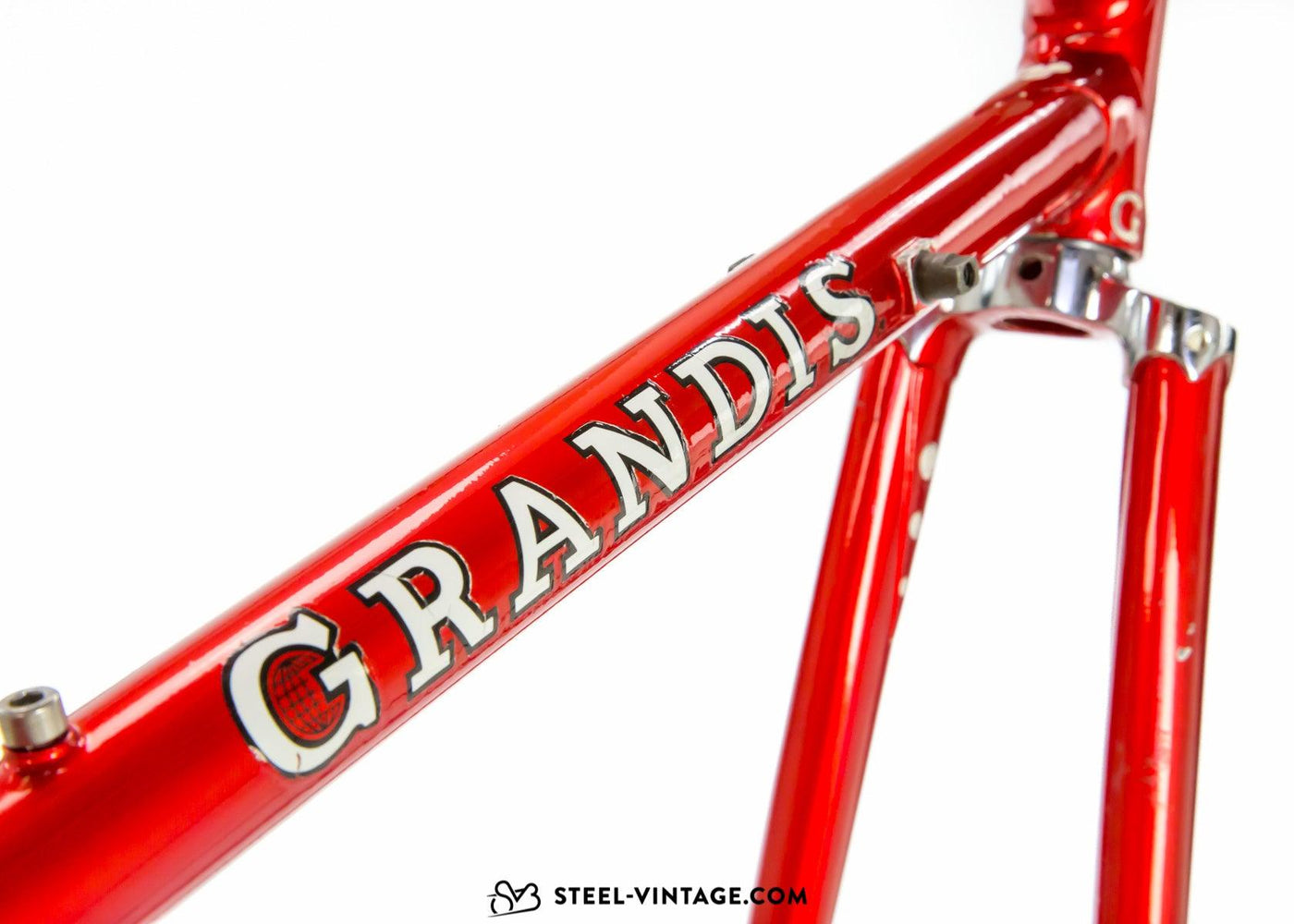 Grandis Red Classic Road Frame Set 1970s - Steel Vintage Bikes