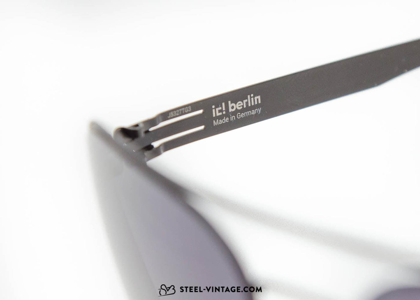 ic! Berlin Sunglasses Attila L.: Black - Steel Vintage Bikes