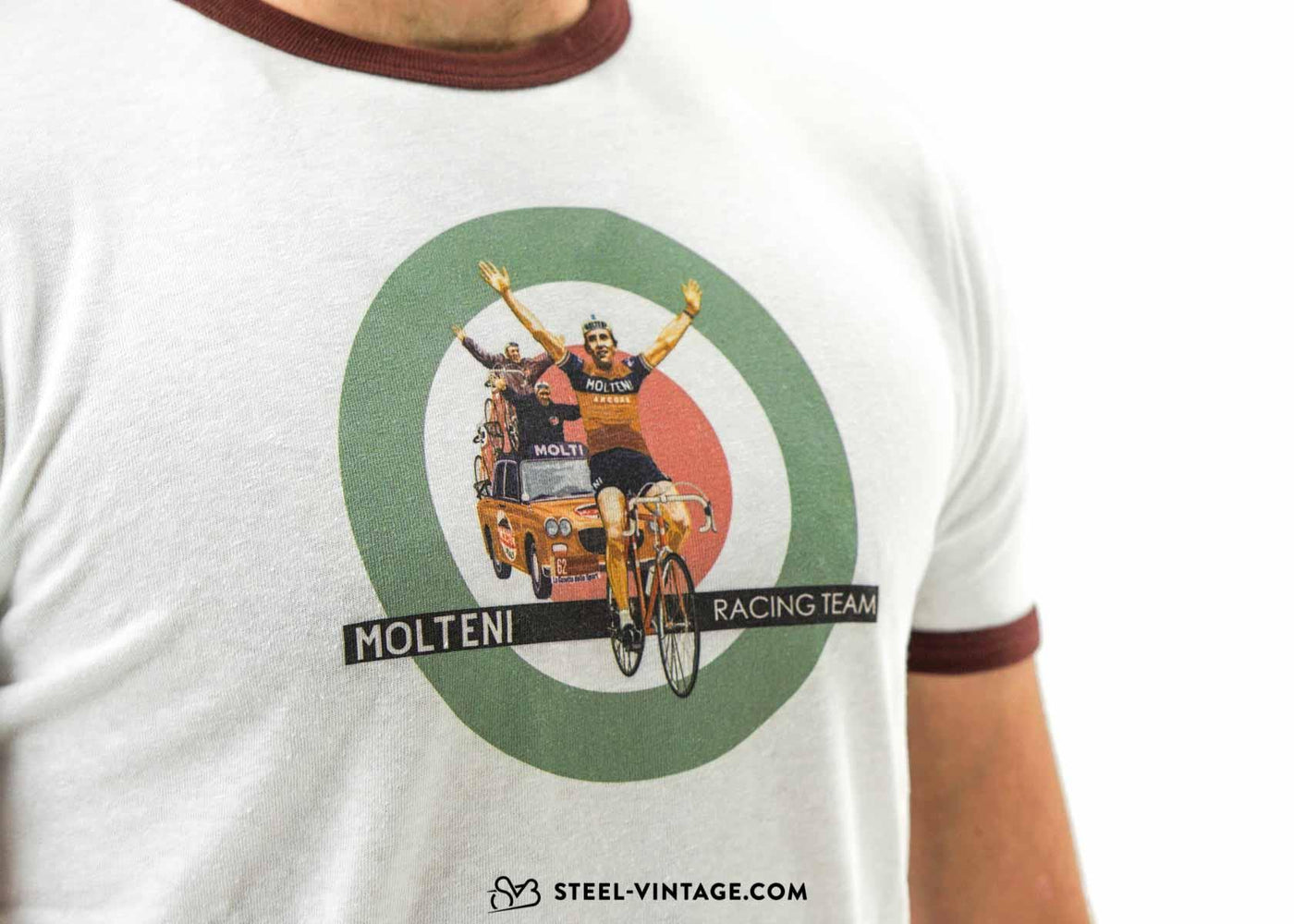 Molteni Team Cycling T-shirt - Steel Vintage Bikes