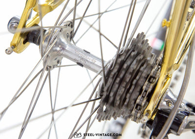 Pinarello Gold Plated Prestigious Road Bicycle 1980s - Steel Vintage Bikes