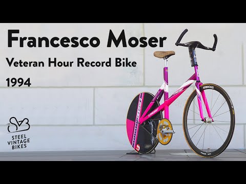 Francesco Moser persönlicher Veteran Stundenrekord Zeitfahrrad 1994