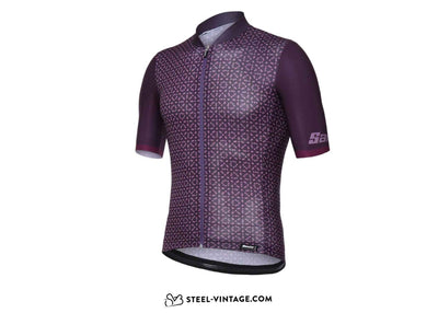 Santini Sleek 99 Jersey - Bordeaux - Steel Vintage Bikes