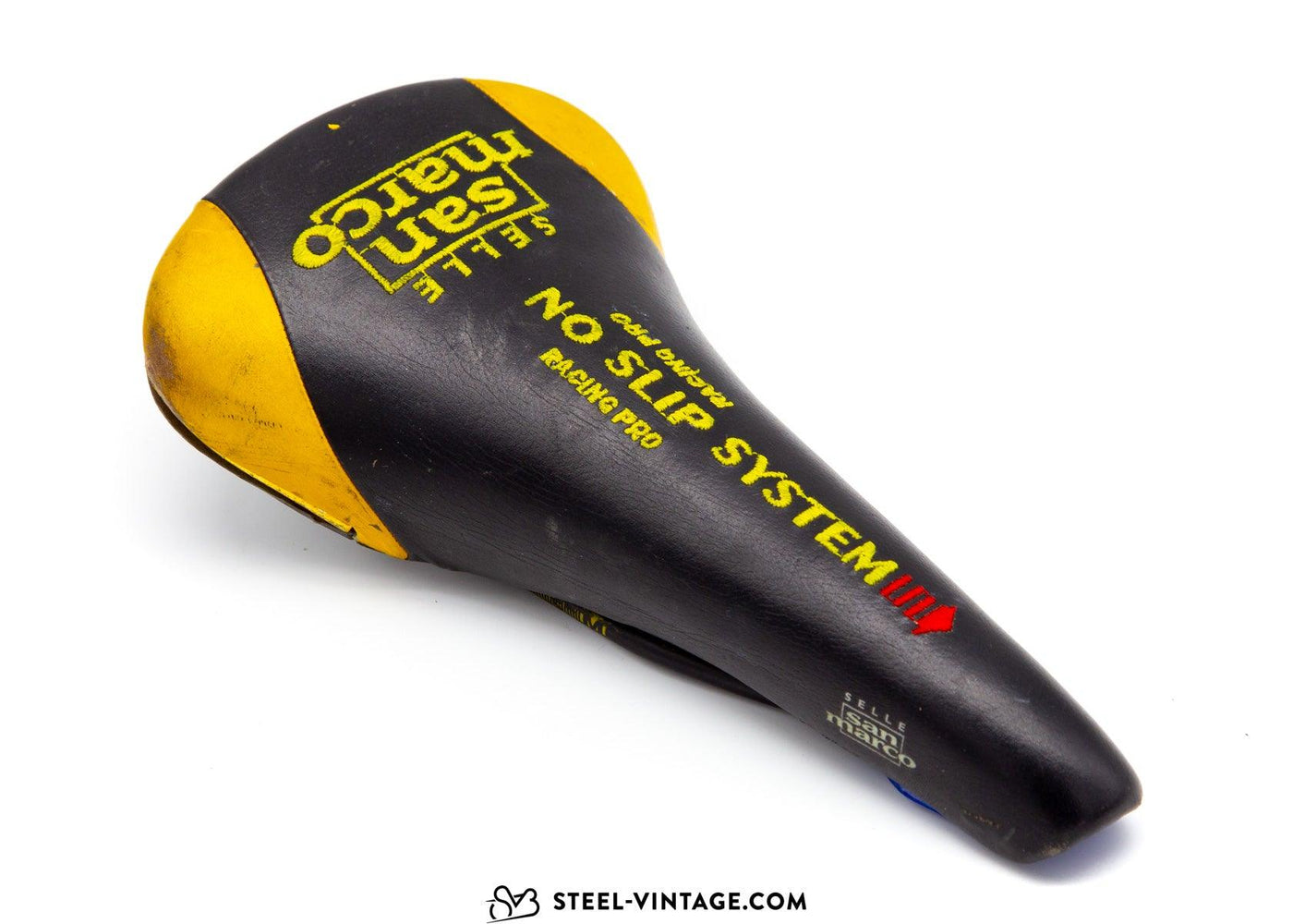 Selle San Marco Racing Pro No Slip System Saddle - Steel Vintage Bikes