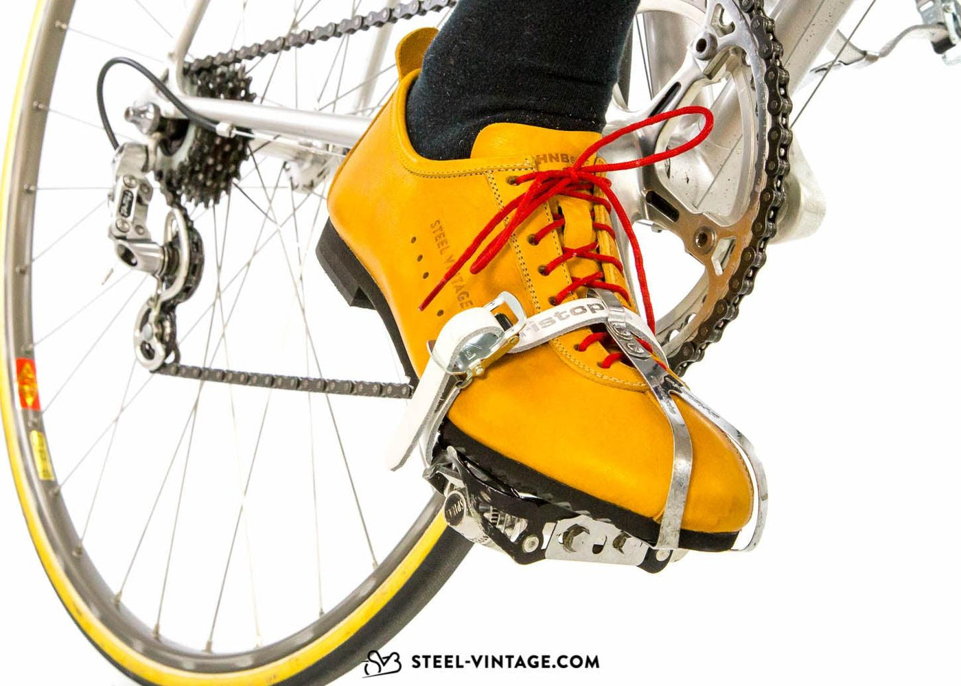 SVB Handmade Competition Shoes - Honey - Steel Vintage Bikes