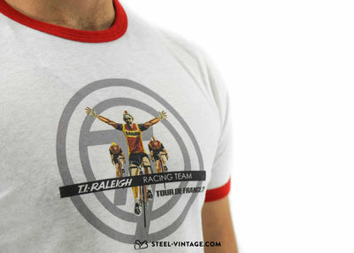 TI-Raleigh Team Cycling T-shirt - Steel Vintage Bikes