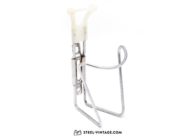 Water Bottle Cage White-Metal - Steel Vintage Bikes