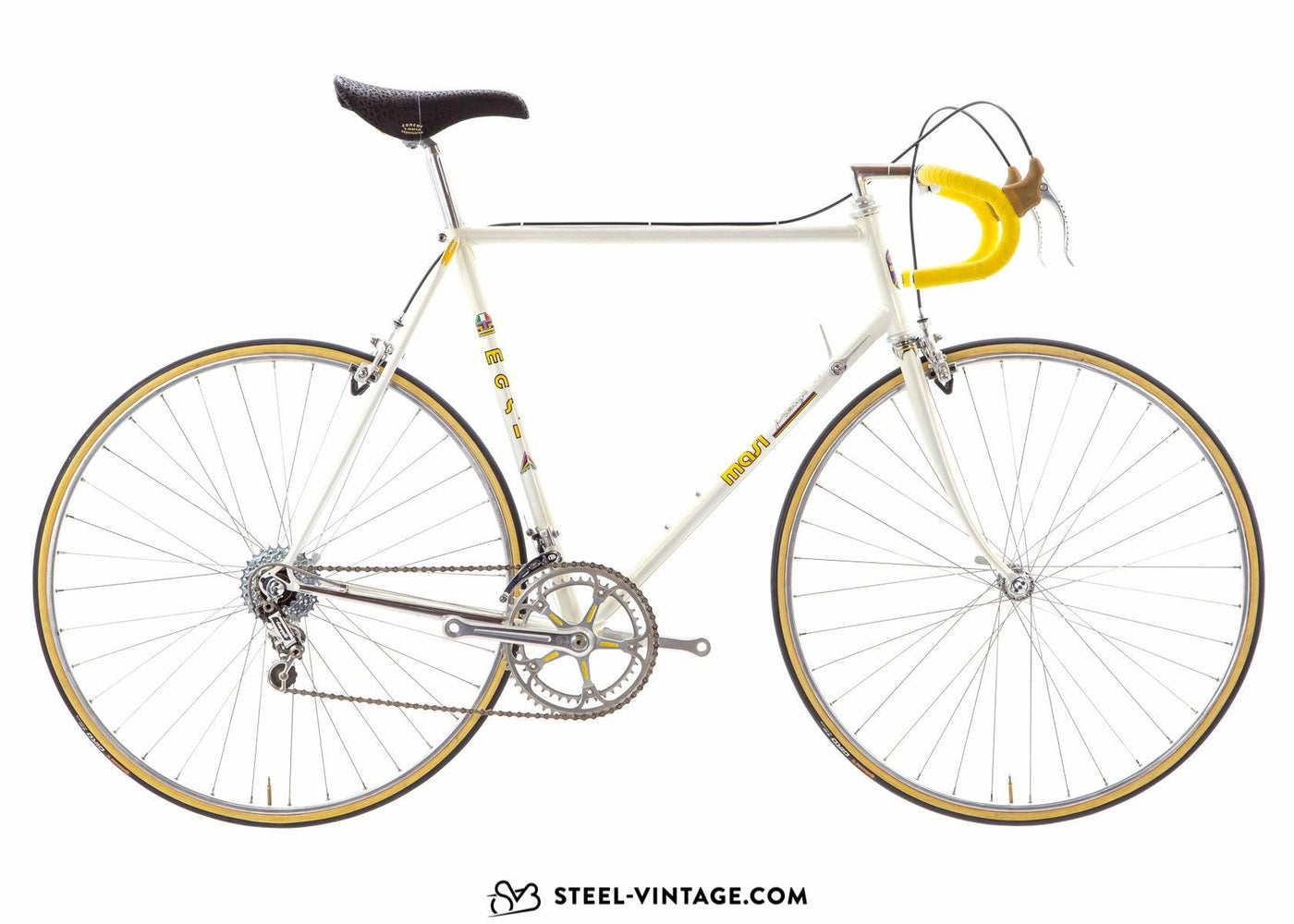 Alberto Masi Prestige Pearl White Road Bicycle 1985 - Steel Vintage Bikes