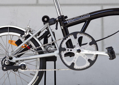 Brompton ML3 Black Folding Bike - Steel Vintage Bikes