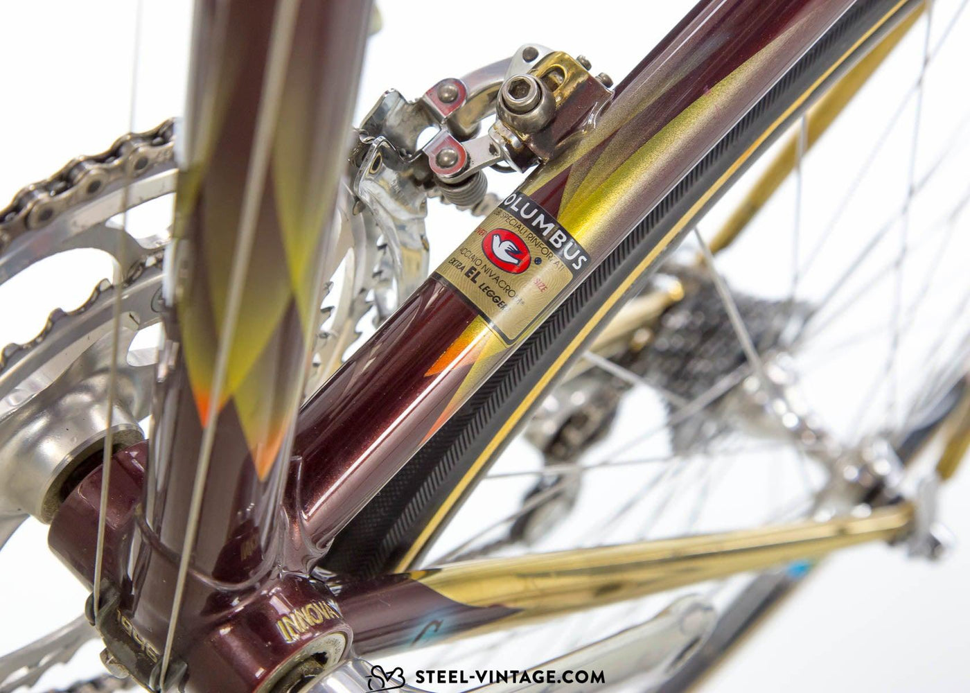 Chesini Innovation Oro Gold plated Road Bike 1990s - Steel Vintage Bikes