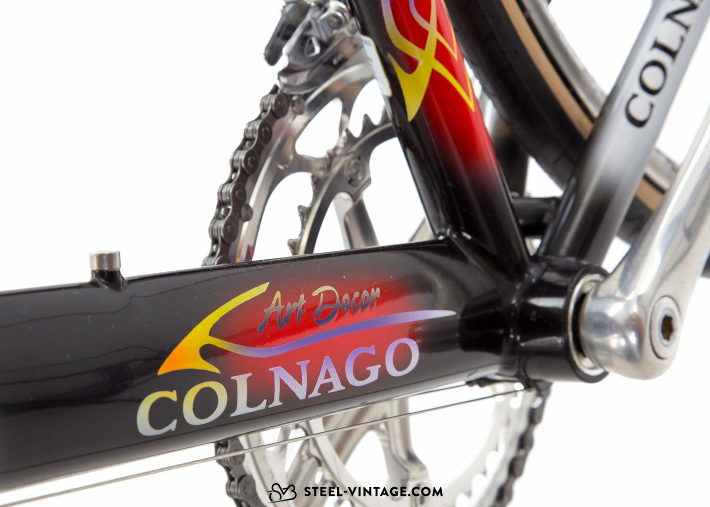 Colnago Ovaltitan Art Decor Titanium Road Bicycle 1990s - Steel Vintage Bikes