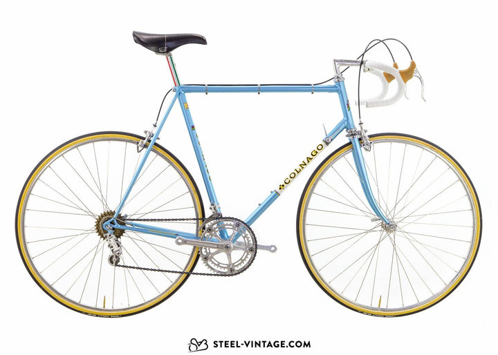 Steel Vintage Bikes - Colnago スーパーライトブルー・ロードバイク クラシック1970年代