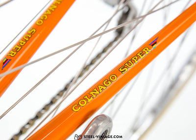 Colnago Super Orange Road Bicycle 1973 - Steel Vintage Bikes