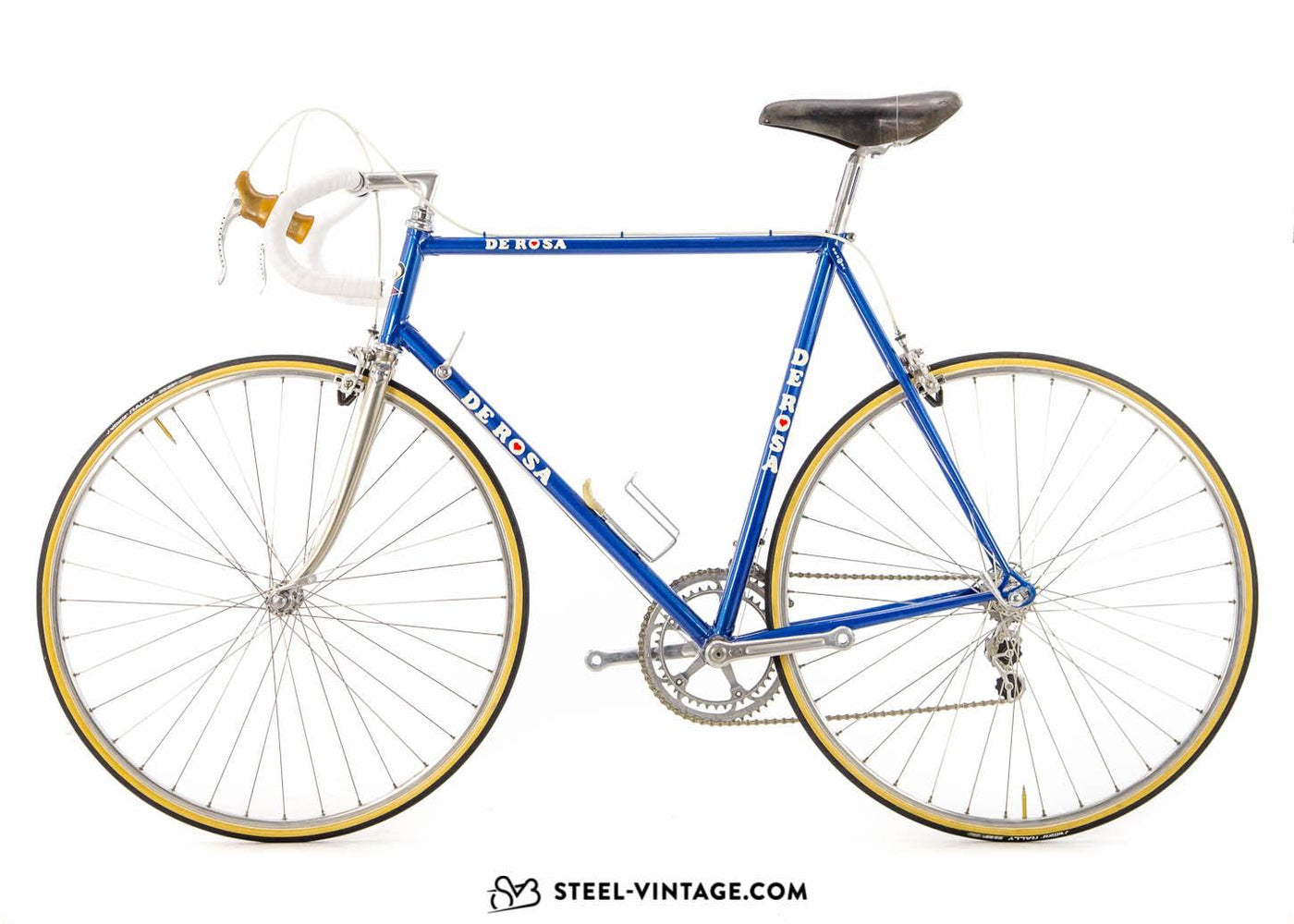 De Rosa Professional Blu Classic Road Bike 1980s - Steel Vintage Bikes