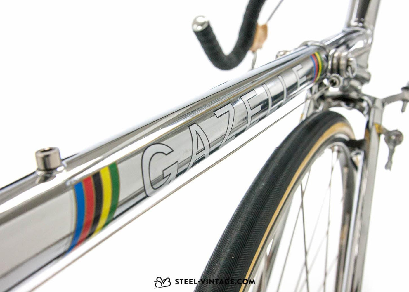 Gazelle Champion Mondial Chromed Road Bike 1970s - Steel Vintage Bikes