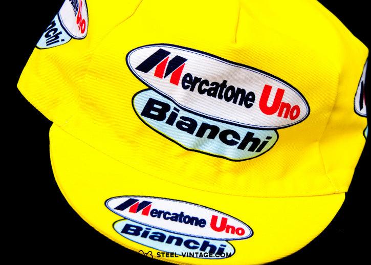 Mercatone Uno Bianchi Cycling Cap - Steel Vintage Bikes