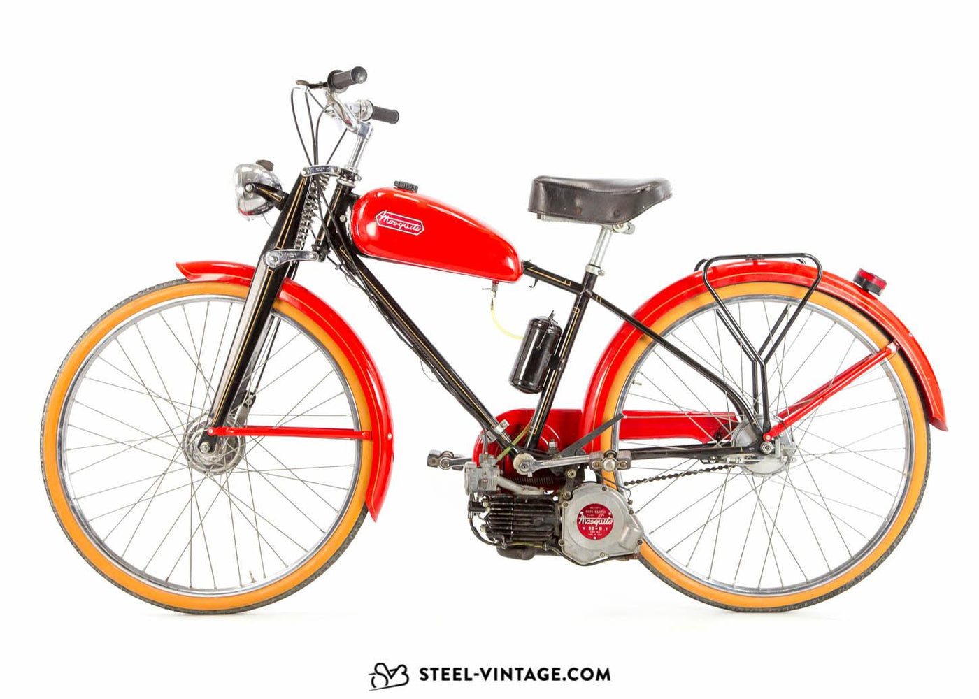 Mosquito Moto Classic Moped 1950s - Steel Vintage Bikes