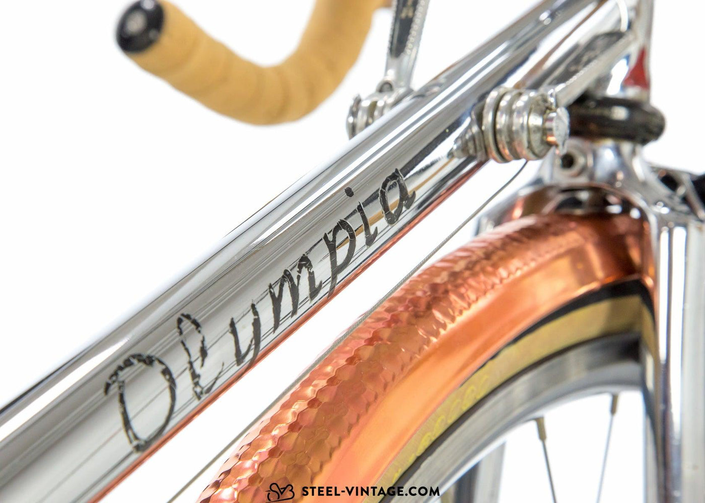 Olympia Chromed Randonneur Bike - Steel Vintage Bikes